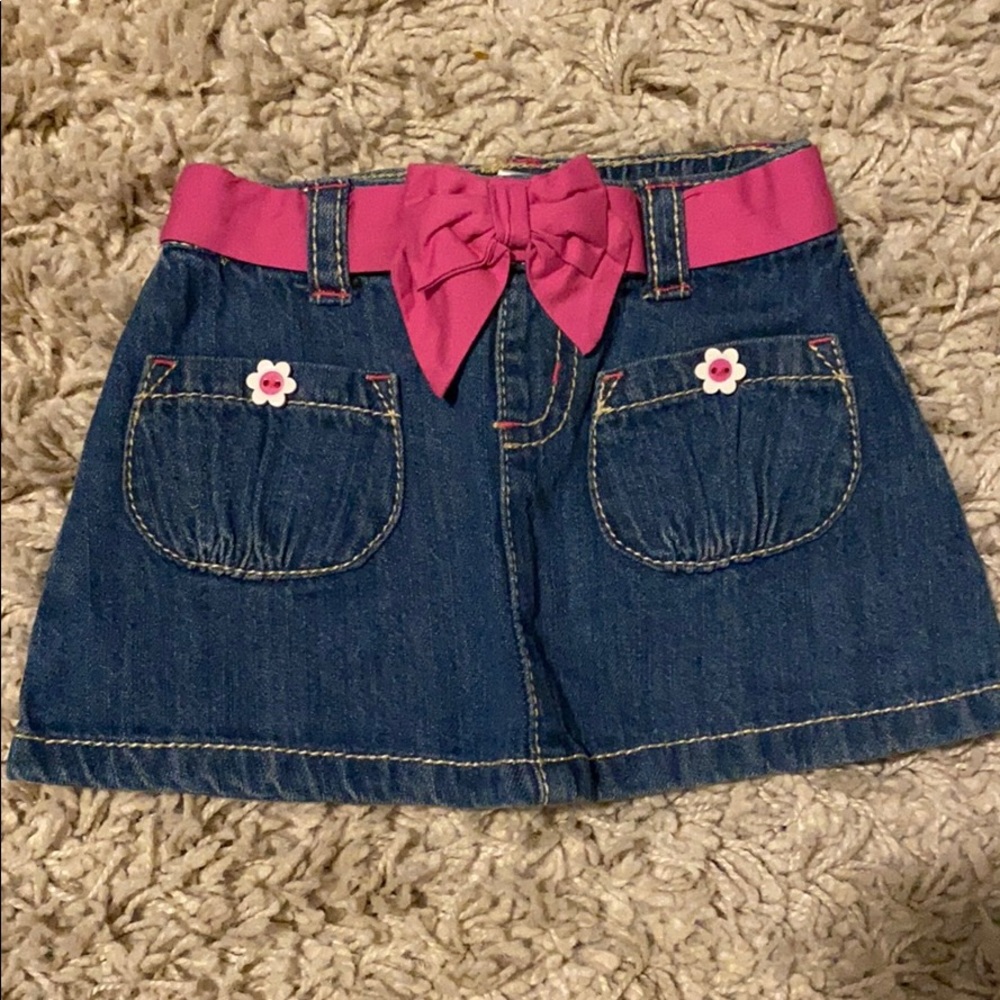 Gymboree denim skirt. Size 3-6 months.